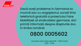 Hotline Coronavirus Arbeitsrecht Rumänisch