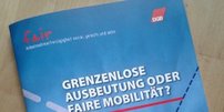 Broschüre "Grenzenlose Ausbeutung oder faire Mobilität"
